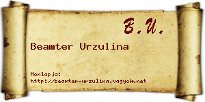 Beamter Urzulina névjegykártya